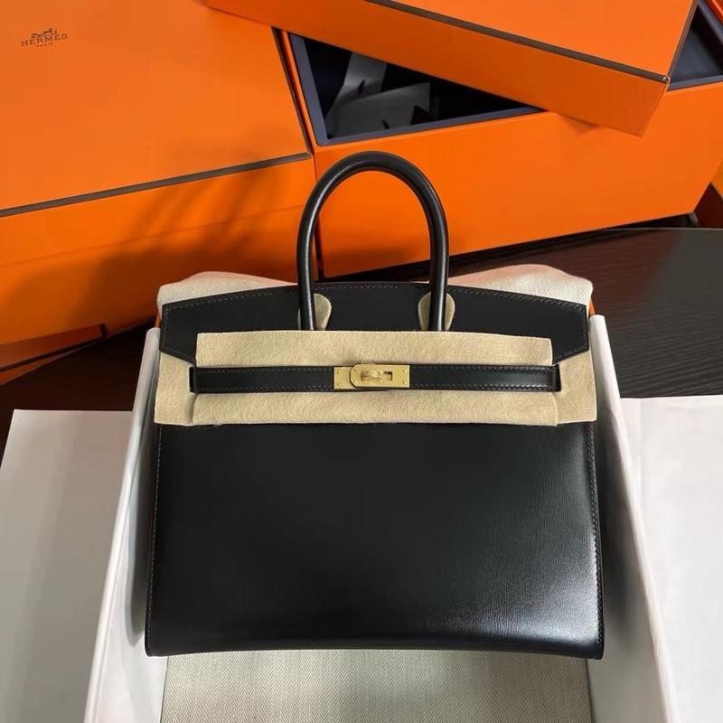 Hermes Birkin 25 sellier black swift GHW